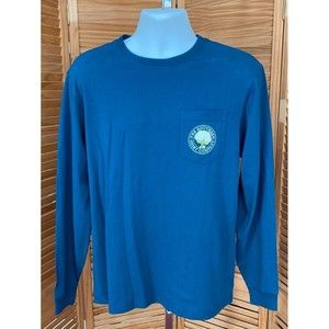 Southern Shirt Company Women's Blue Long Sleeve Shirt w/ Front Pocket Size Small